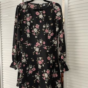 Black floral dress from H&M. Size 12